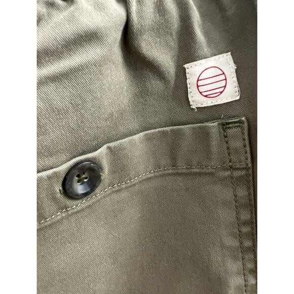 Marine Layer Camp Olive Casual Cotton Drawstring Pant, small - Picture 6 of 6